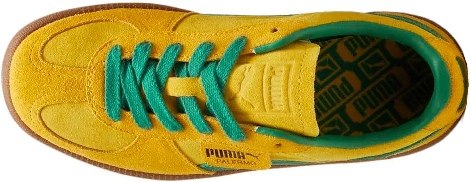 Мужские кожаные туфли Puma Palermo, желтый/зеленый — фото 4
