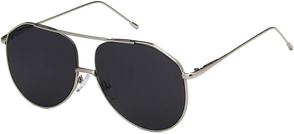 

Солнцезащитные очки Shiratori унисекс в стиле ретро, ​​серебристо-желтые, для отдыха и развлечений, овальные, неполяризованные, с защитой от УФ-излучения UV400, Silver Grey