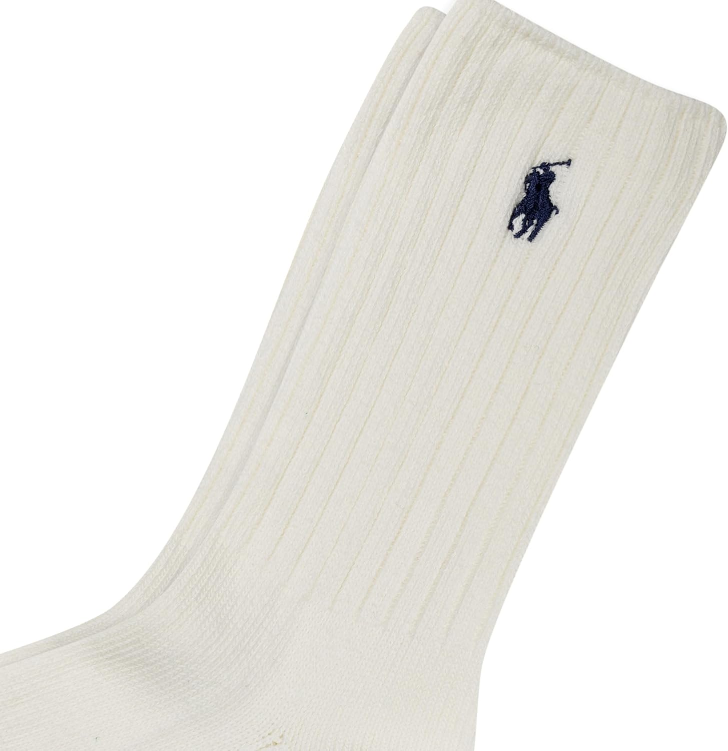 POLO RALPH LAUREN Женские повседневные однотонные носки Crew (1 пара), White — фото 2