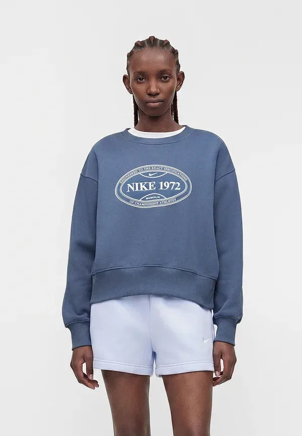 Толстовка Nike Sportswear, diffused blue/football grey, голубой/серый