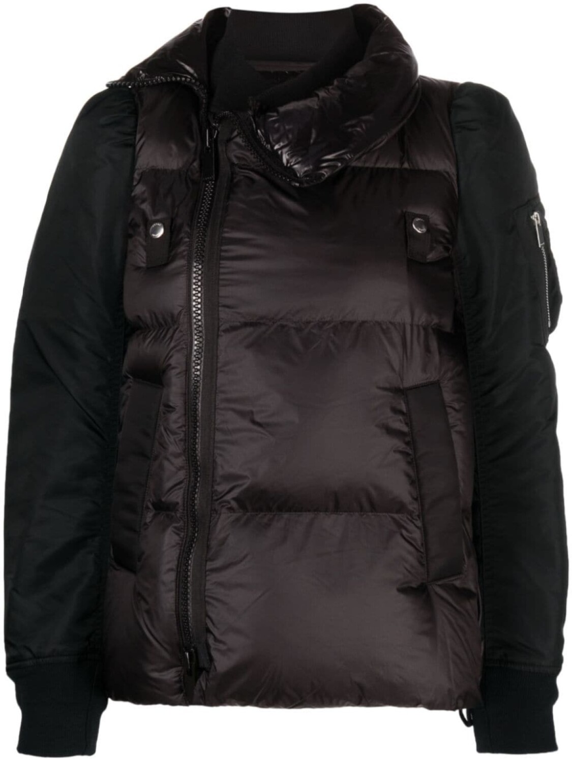 

Sacai пуховик на молнии, черный