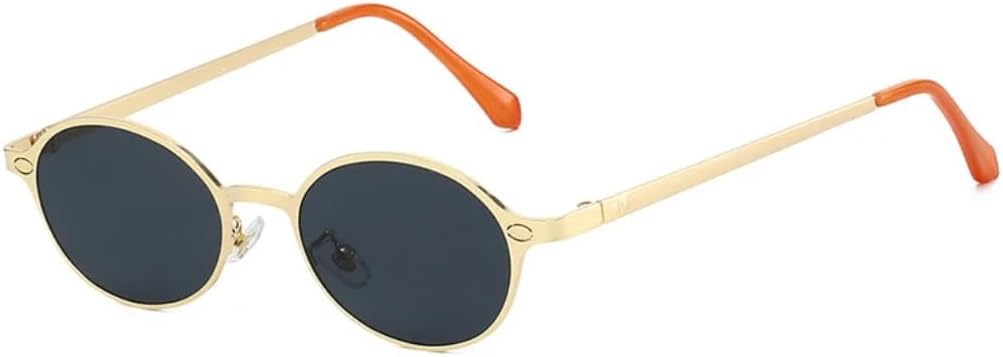 

Ретро маленькие овальные металлические солнцезащитные очки для женщин и мужчин с защитой от УФ-излучения UV400 и заклепками в стиле панк (как на картинке) TVTBBVV, As the Picture