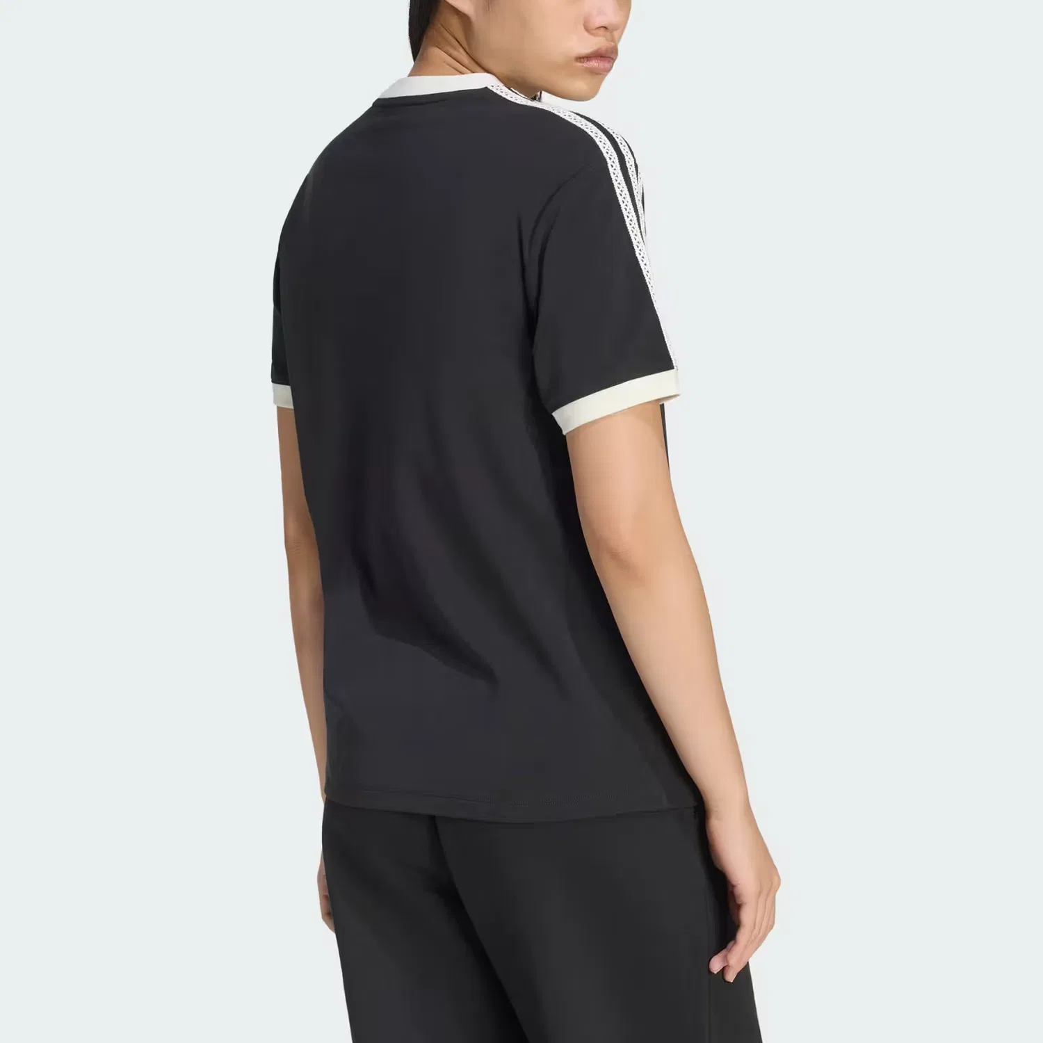 Футболка с тремя полосками Adidas Originals Black — фото 4