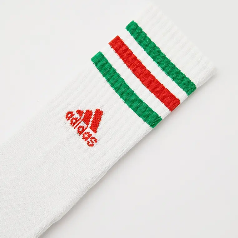 Низкие носки унисекс набор из 3 пар Adidas, 3 Pack (синий+белый+белый) — фото 4