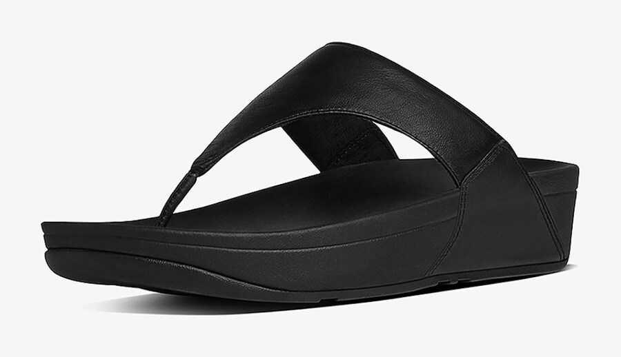 Сандалии с т-образной планкой FitFlop Dianette, черный