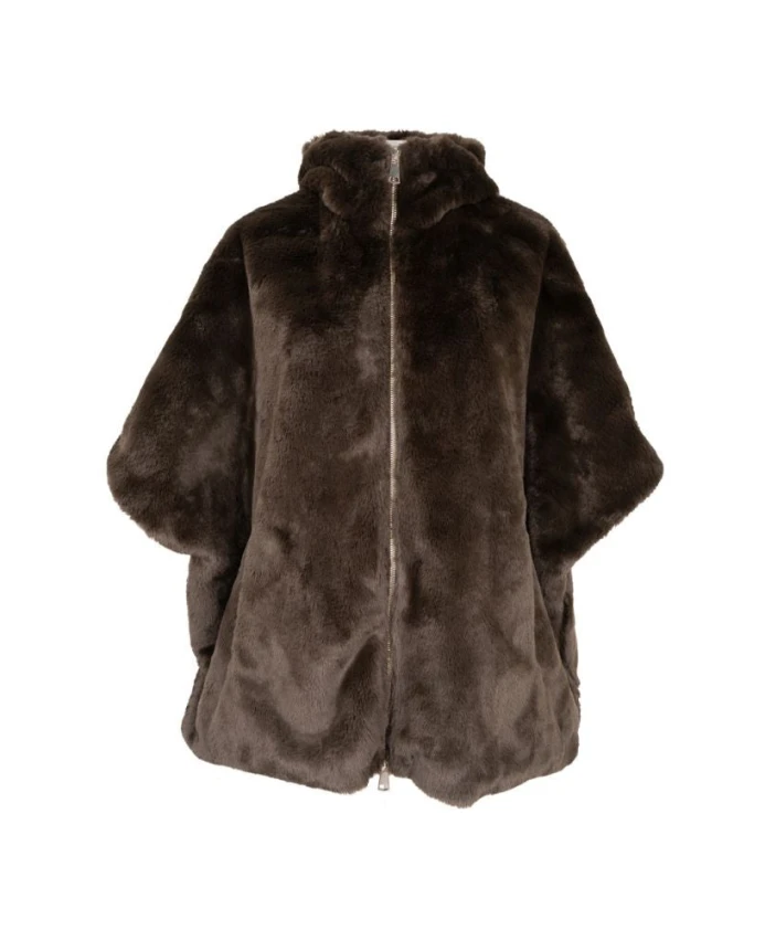 

Пальто из искусственного меха Sergio Moretti, коричневый