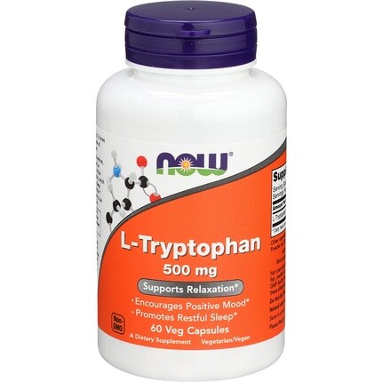 

Now Foods L-триптофан 500 мг, 60 растительных капсул