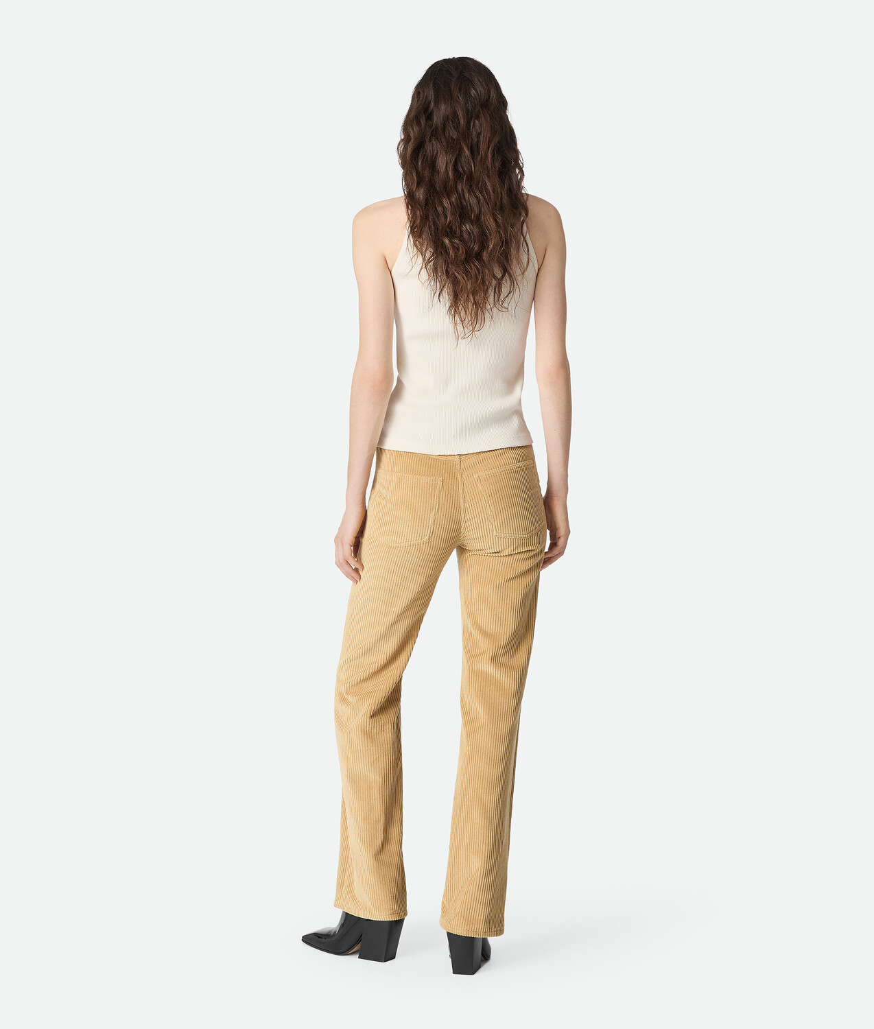 Cotton corduroy pants BOTTEGA VENETA, светлый дуб — фото 3