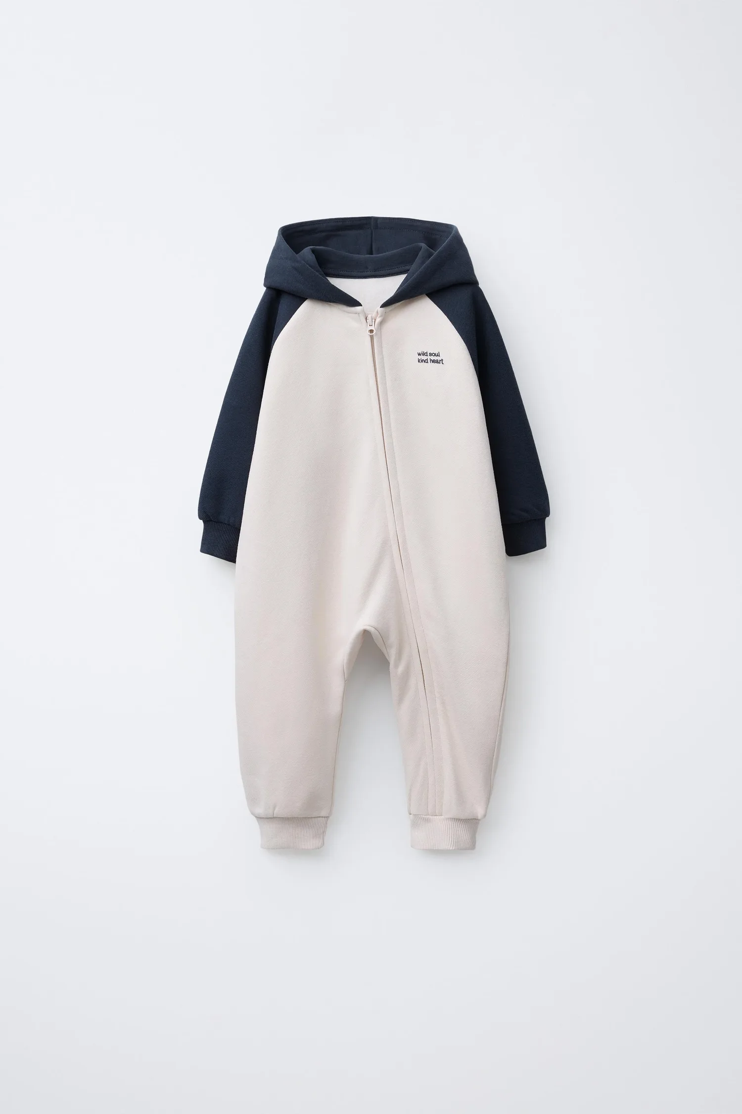 Комбинезон в стиле колор-блок Zara, синий
