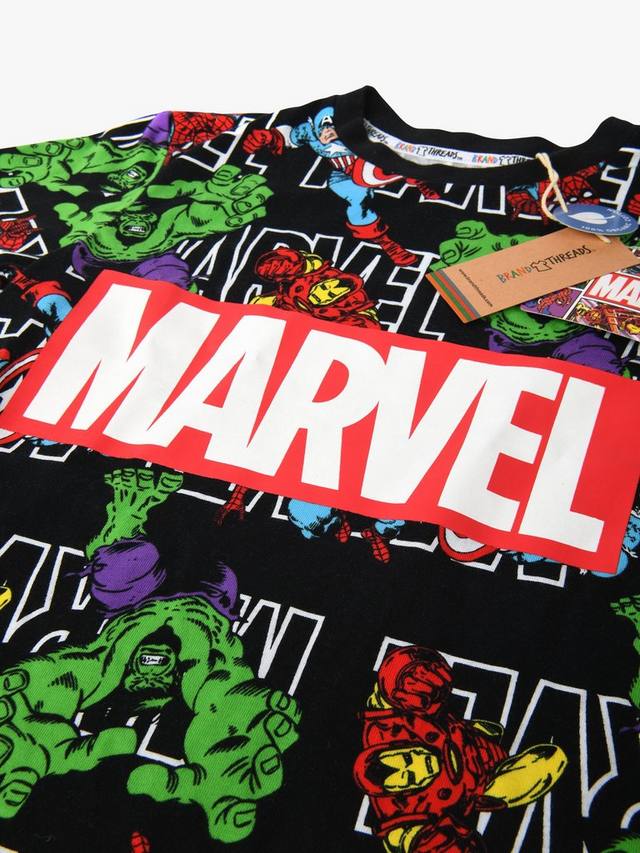 Детская футболка Brand Thread Marvel из органического хлопка Brand Threads, Black — фото 4