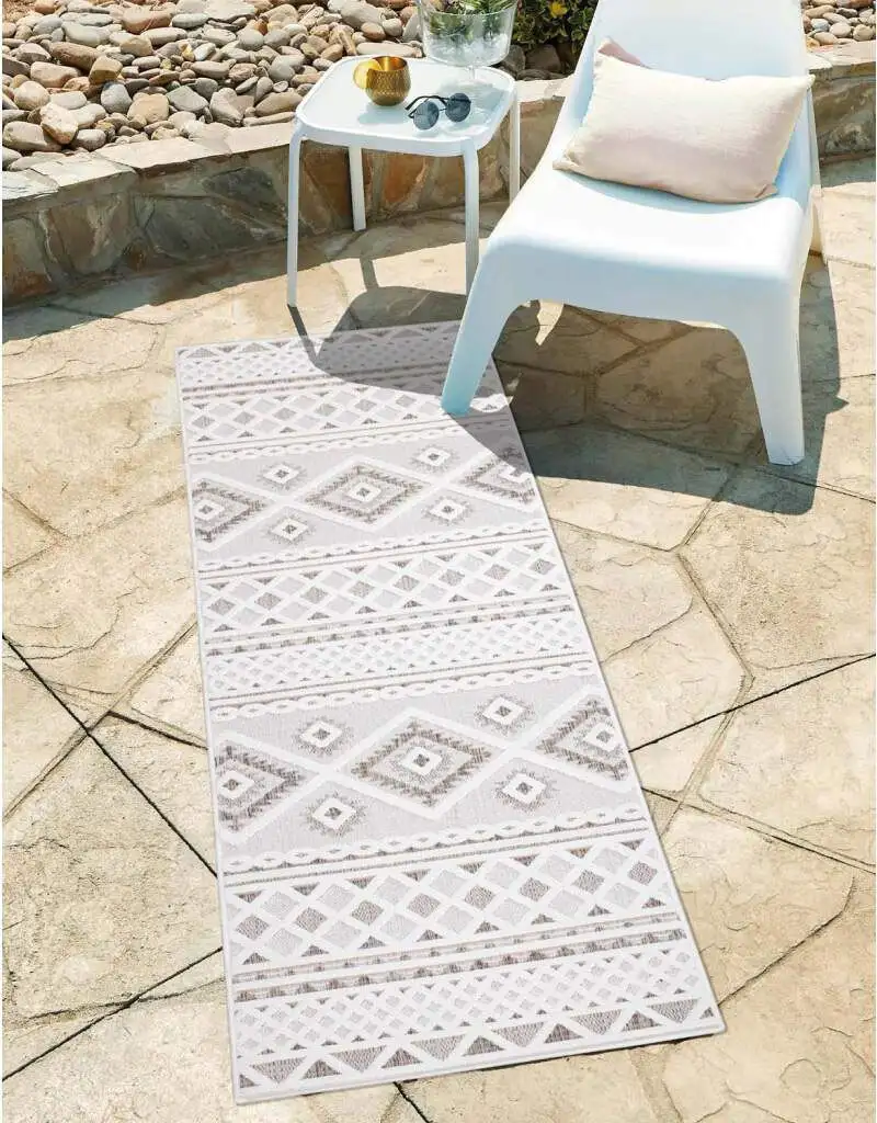 

Ковер Carpet City "Ковер для дома и улицы Santorini 435 80х150 см, цвет creme