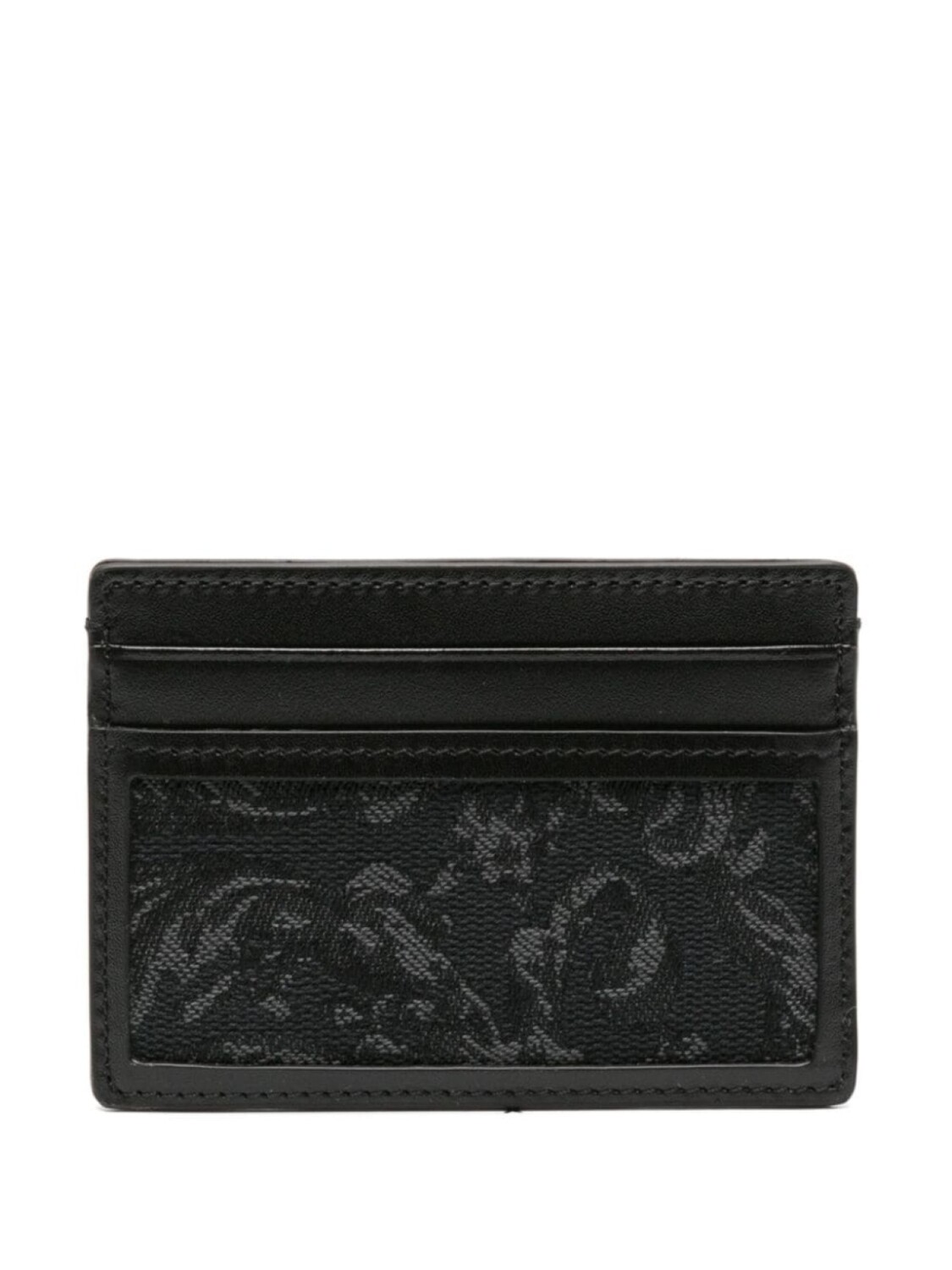 

Versace жаккардовый картхолдер с узором Barocco, черный