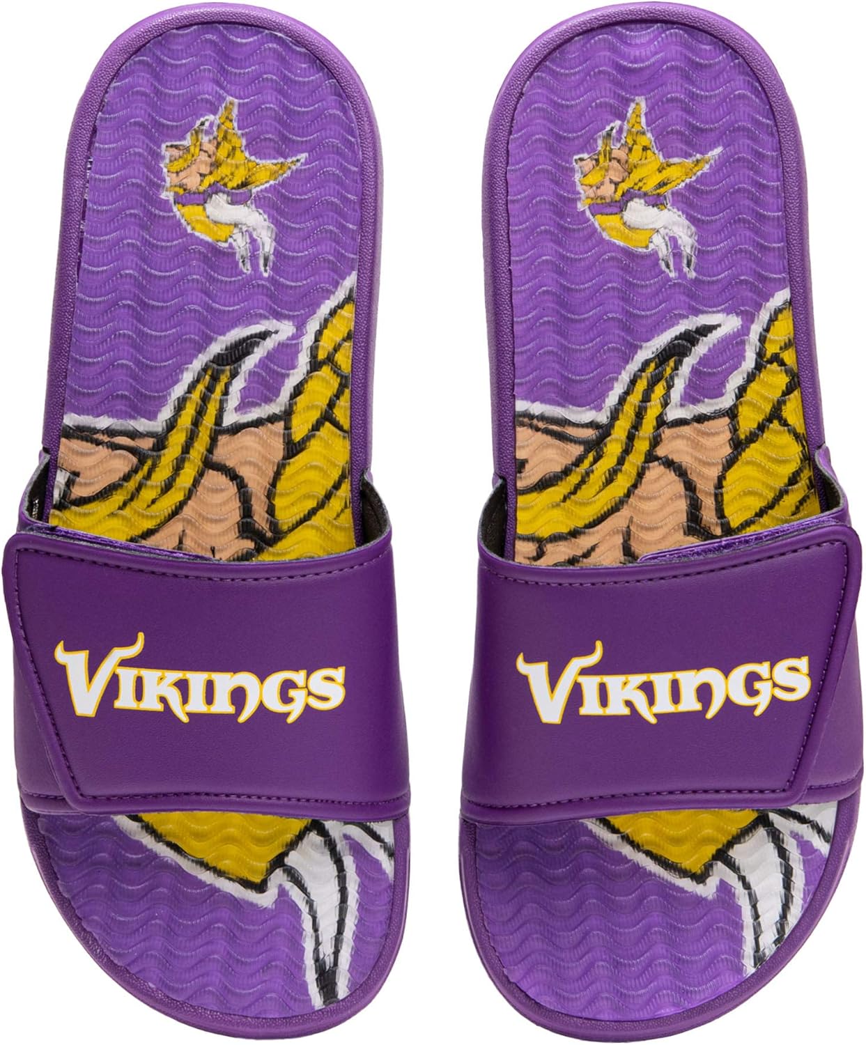 

Мужские спортивные шлепанцы Legacy FOCO Commanders NFL, Minnesota Vikings 13-14 Wordmark