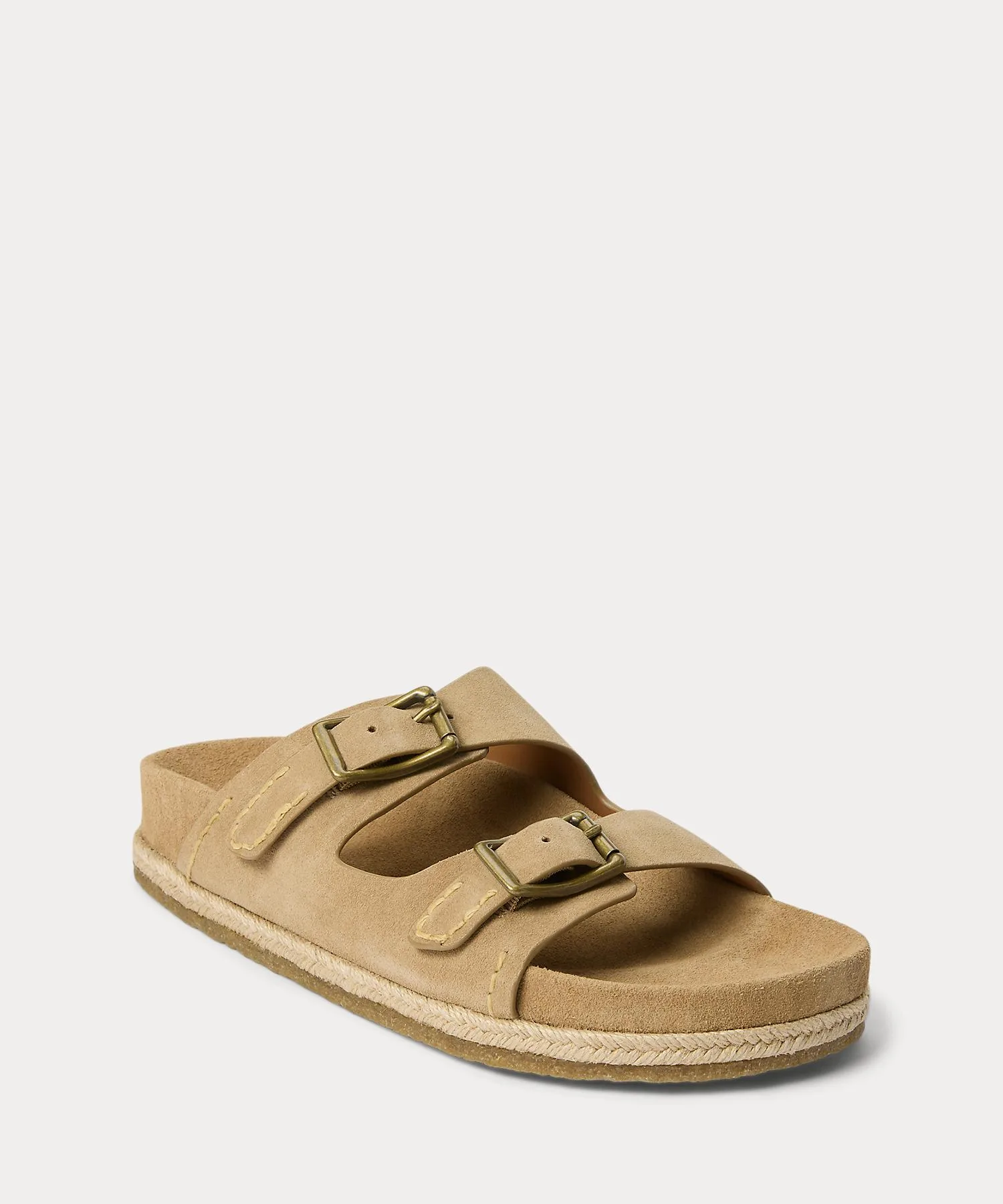 Мужские сандалии из замши Polo Ralph Lauren Turbach коричневые — фото 3