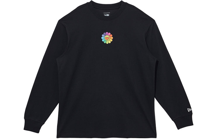 

Футболка X Takashi Murakami Flower Flag Relaxed Fit с длинным рукавом New Era, черный