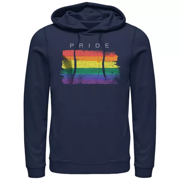 

Графический худи с мазками флага гордости мужчин Licensed Character, синий