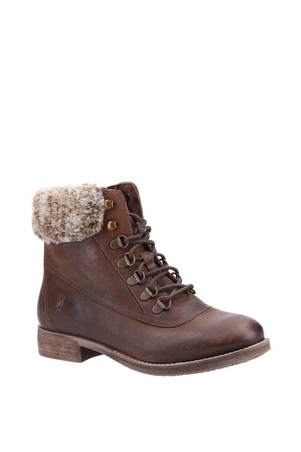 Кожаные ботинки "Эффи" Hush Puppies, коричневый