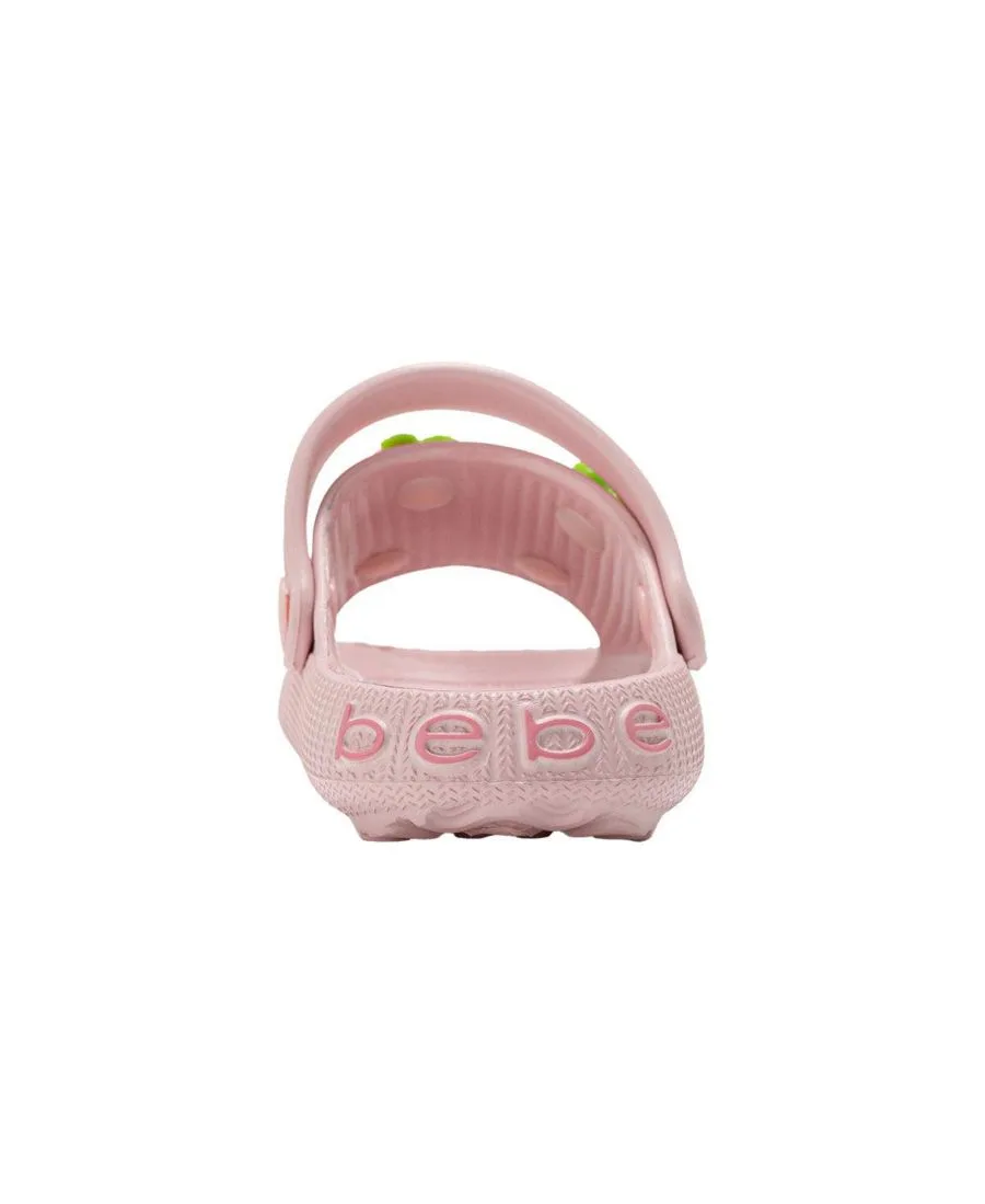 Легкие шлепанцы из ЭВА для маленьких девочек с вишневыми подвесками Bebe, baby розовый — фото 2