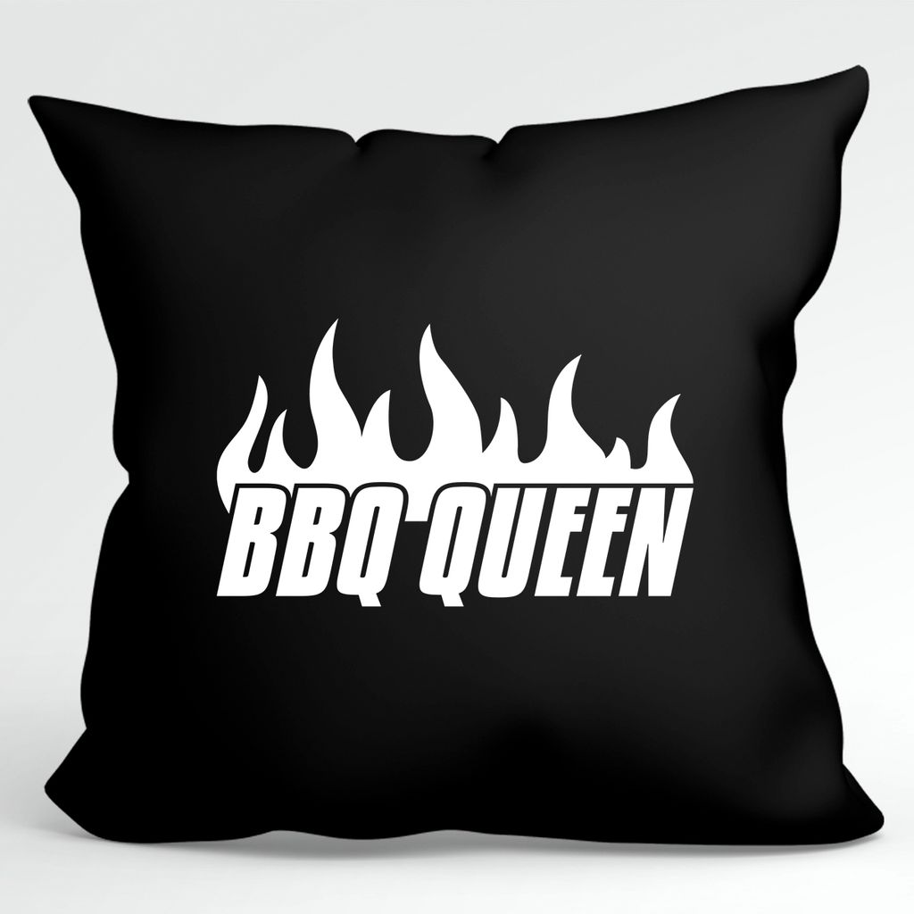 

Подушка Huuraa BBQ Queen Flames декоративный чехол без наполнителя 40х40см черный с мотивом для всех мастеров гриля Hellweg Druckerei