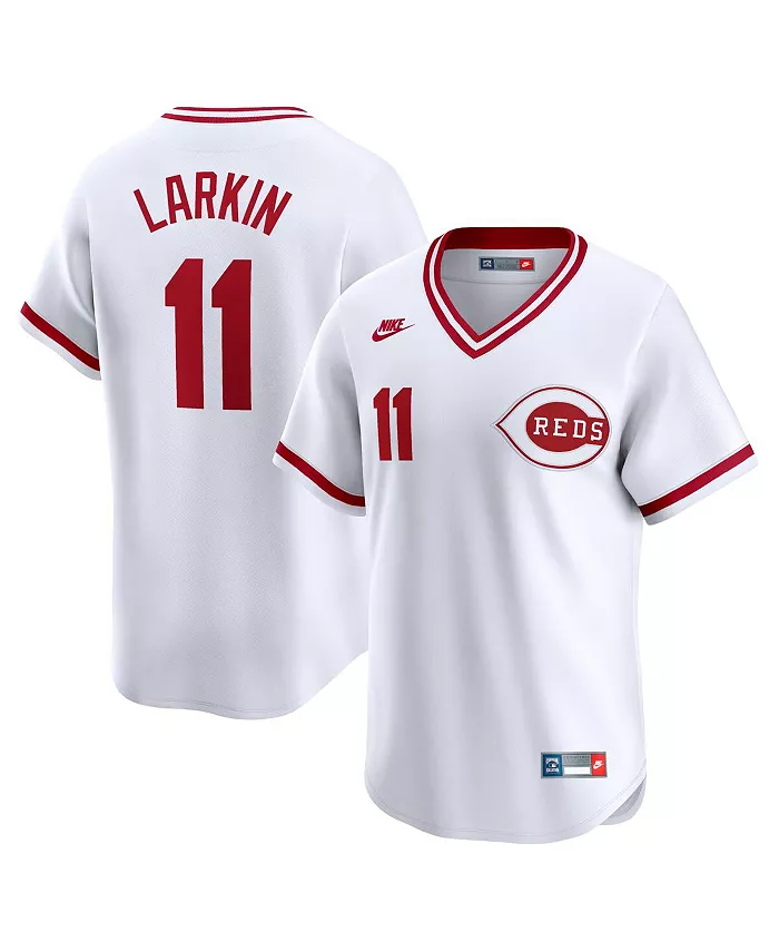 

Мужская белая ретро-джерси Barry Larkin Cincinnati Reds Limited Cooperstown Nike