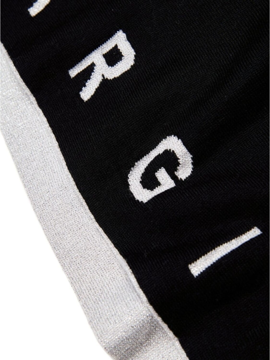 

MM6 Maison Margiela Kids шарф с логотипом, черный