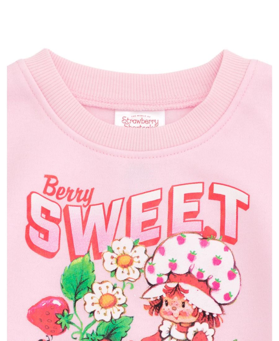 Флисовая толстовка с рукавами из искусственного меха Strawberry Shortcake, Pastel pink — фото 2
