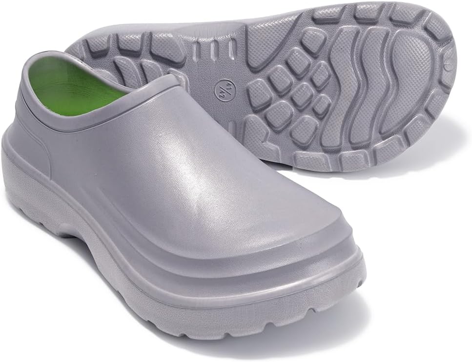 

Кроссовки Армадилло для шеф-поваров Мужские и женские туфли для шеф-поваров Легко надеваемые сабо для шеф-поваров Мужские Нескользящие Водонепроницаемые туфли Легкие кухонные туфли для медсестер Bibholy, B Grey