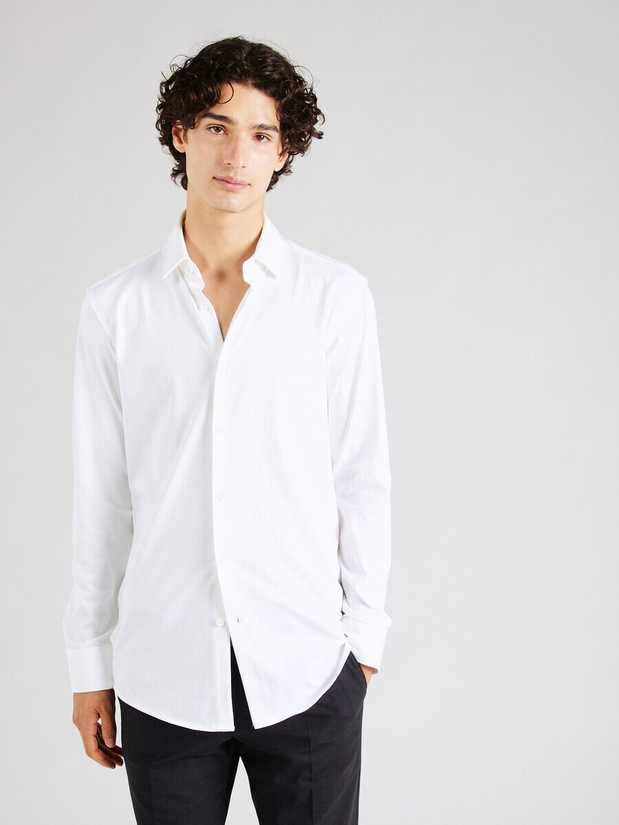 Деловая рубашка BOSS Slim fit Business Shirt Hank, белый — фото 2