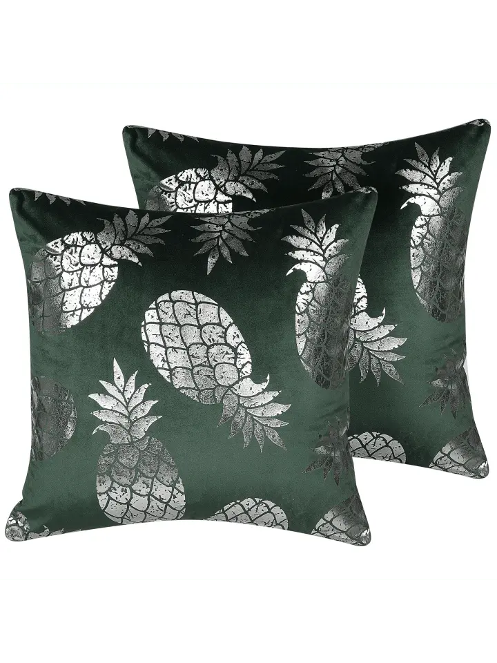 

Декоративная подушка Beliani 2er Set Deko ASTILBE, цвет grün/silber