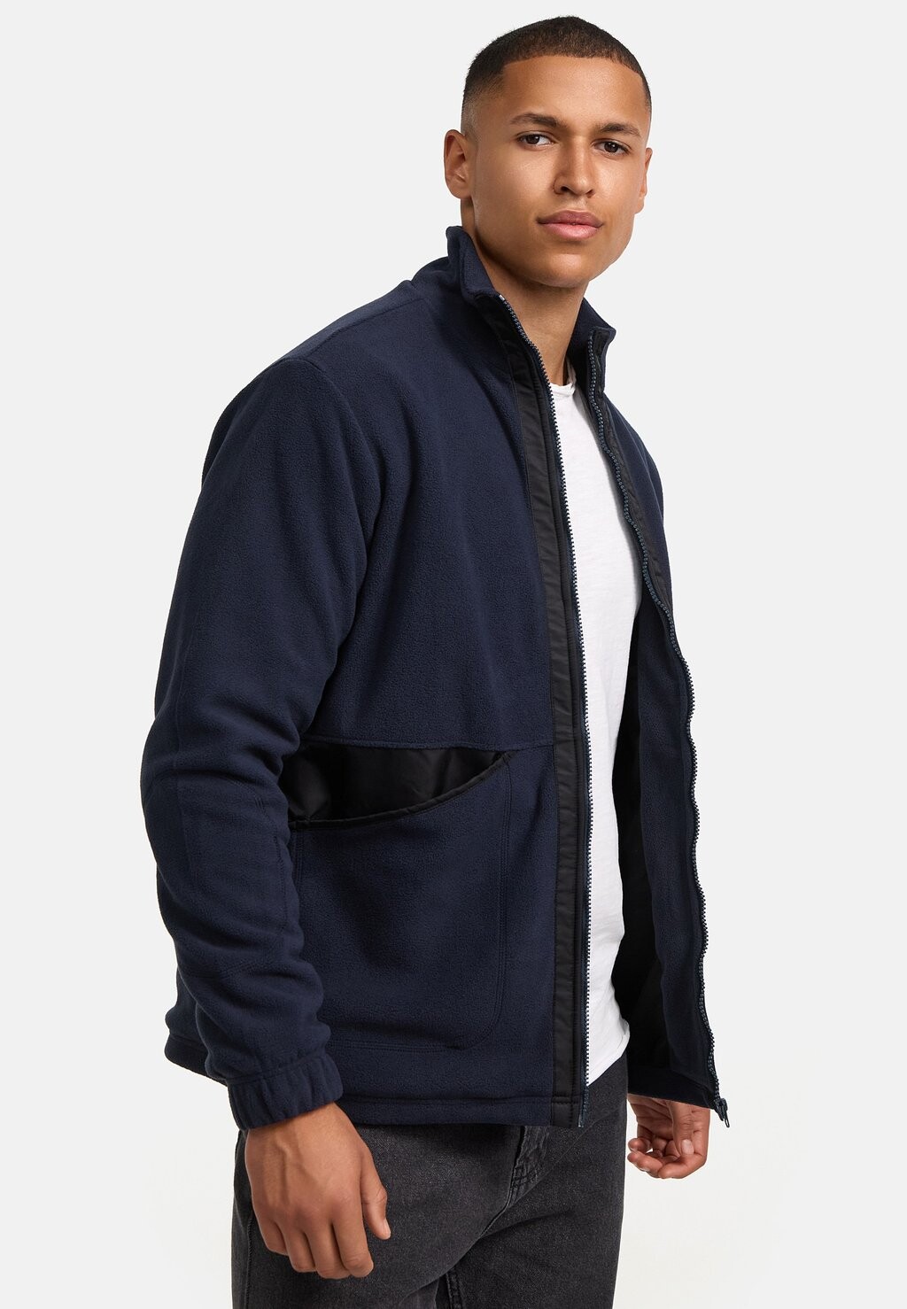 

Флисовая куртка INFENADO INDICODE JEANS, темно-синий