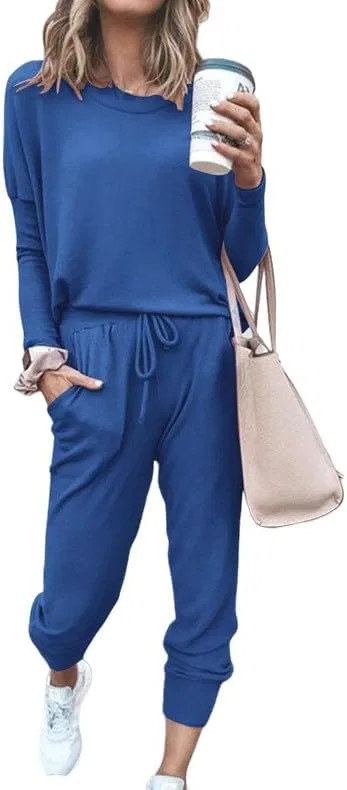 Спортивный костюм Summer Lounge Set, бренд Generic, синий