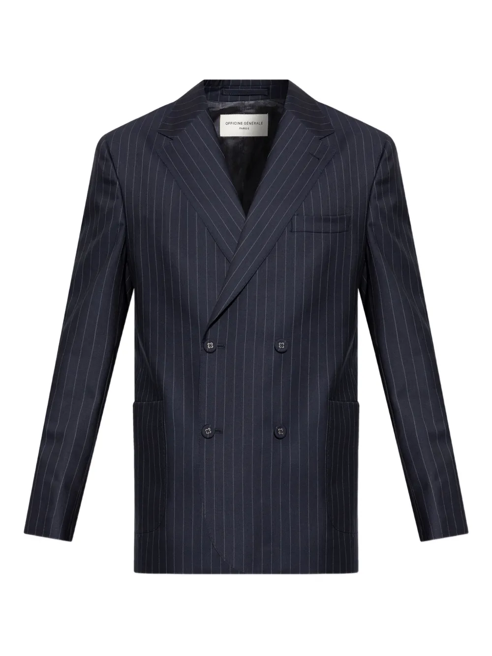 

Блейзер в полоску Kane Officine Generale, синий