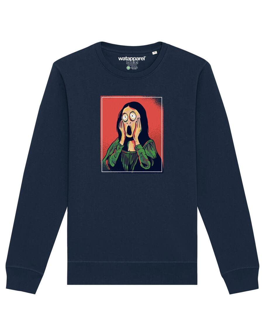 

Толстовка Watapparel Mona Lisa Scream, темно-синий