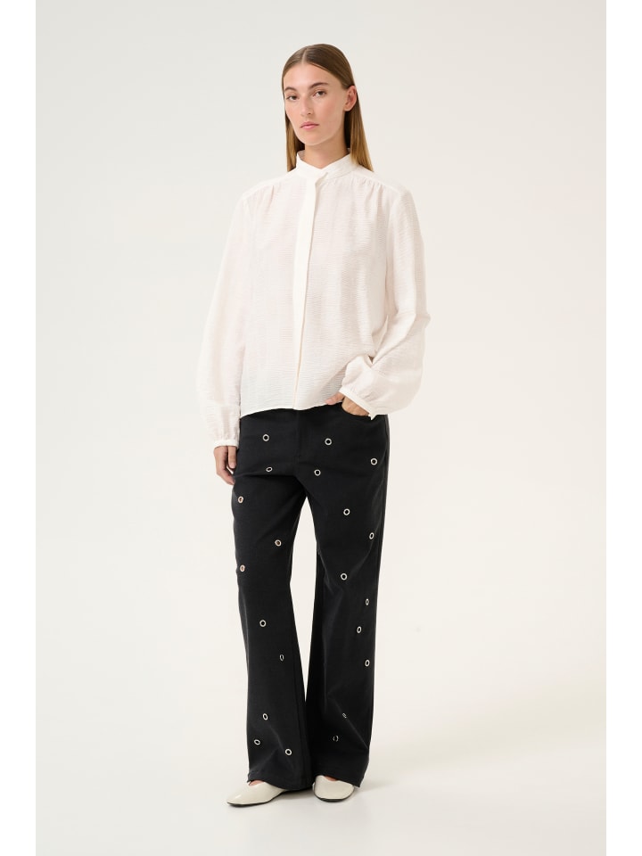 

Блузка с длинными рукавами KBThornhild Feminine в ярко-белом цвете Karen By Simonsen