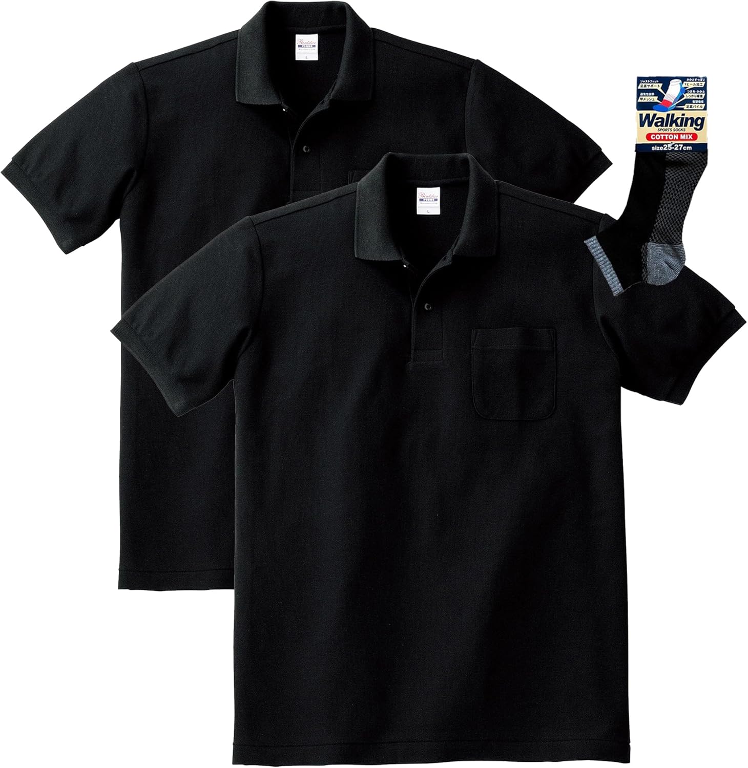 

Мужская рубашка-поло Printstar 00100-VP, пике из тетронового хлопка (TC), с длинным рукавом, с карманом, 5,8 унций, черный