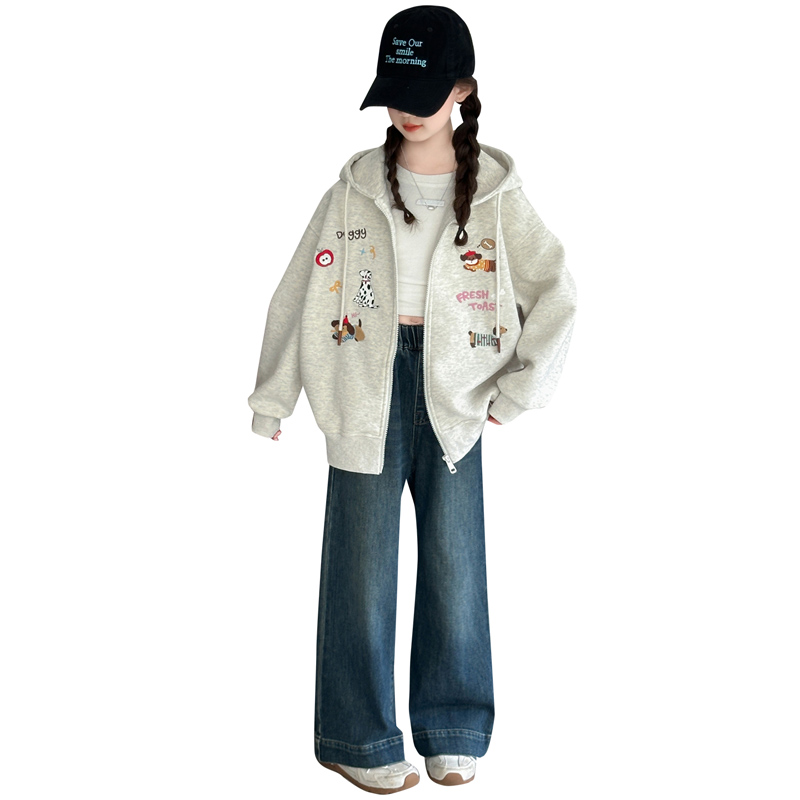 

Топ для подростков на весну и осень Disney, светло-серый