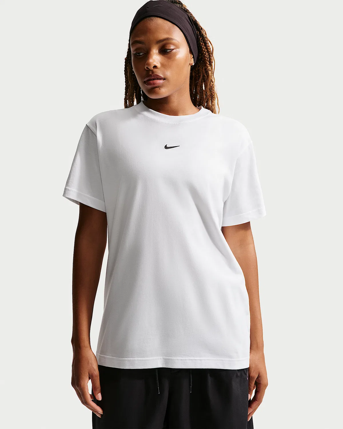 Женская оверсайз футболка Nike Sportswear Classic, White/Black