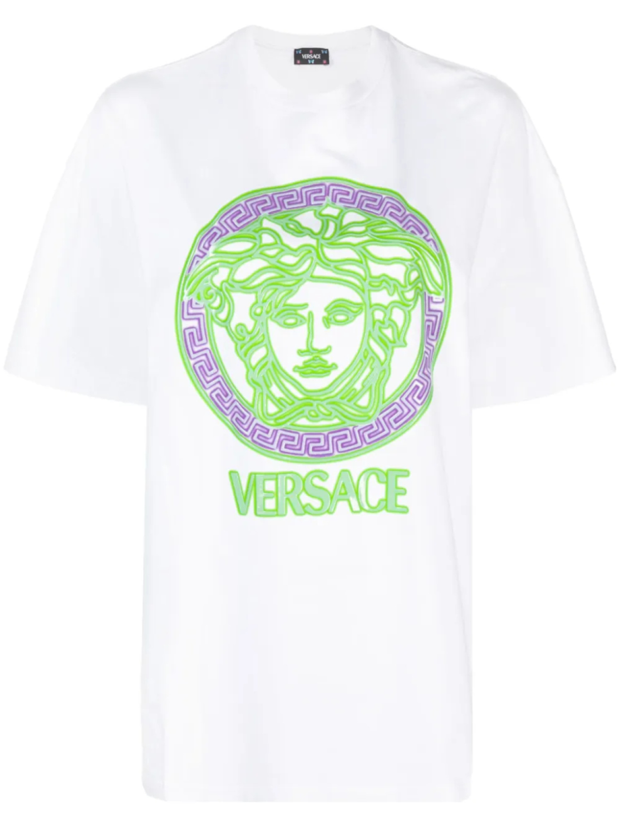 

Футболка с аппликацией Medusa Versace, белый