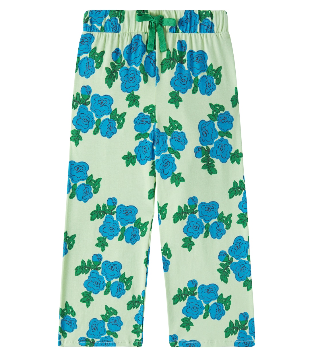 

Брюки Blue Roses из хлопковой смеси Mini Rodini, зеленый