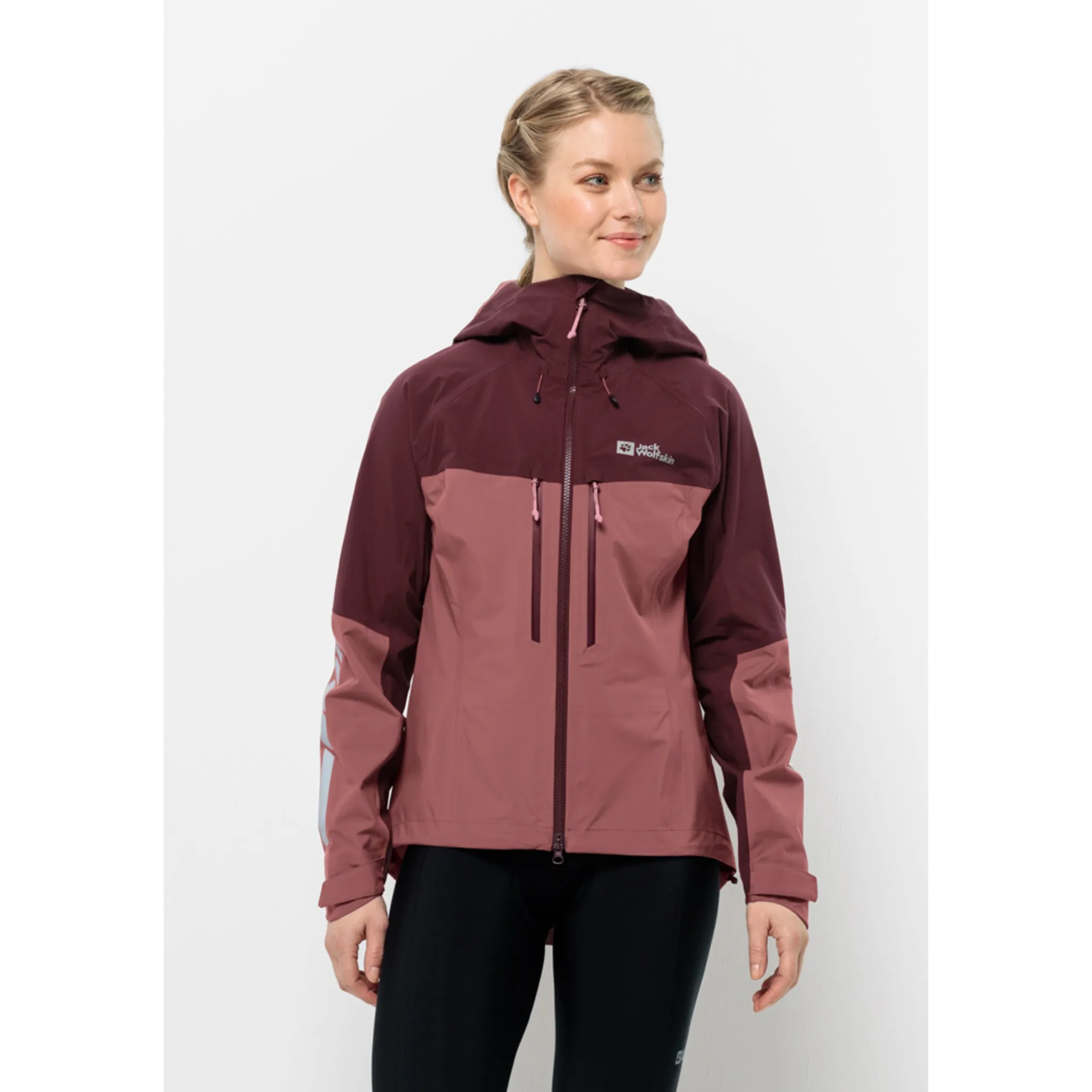 

Велосипедная куртка Jack Wolfskin "MOROBBIA 3L JKT W", с капюшоном, цвет Apple-Butter