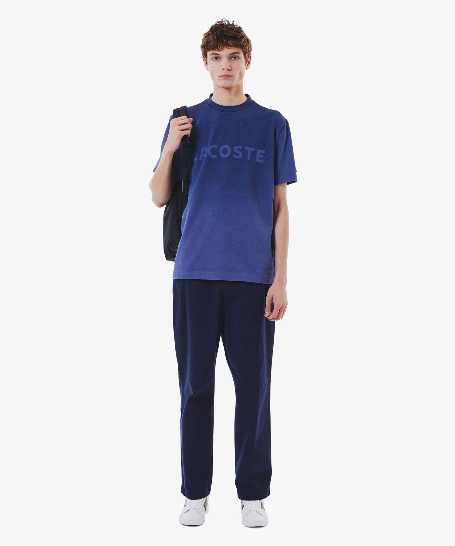 Удобные широкие брюки чинос / широкие брюки LACOSTE, Navy — фото 2
