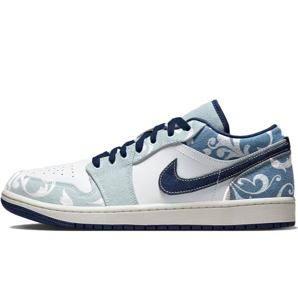 

Jordan Баскетбольные кроссовки Air 1 Vintage, низкие, мужские, цвет белый, синий