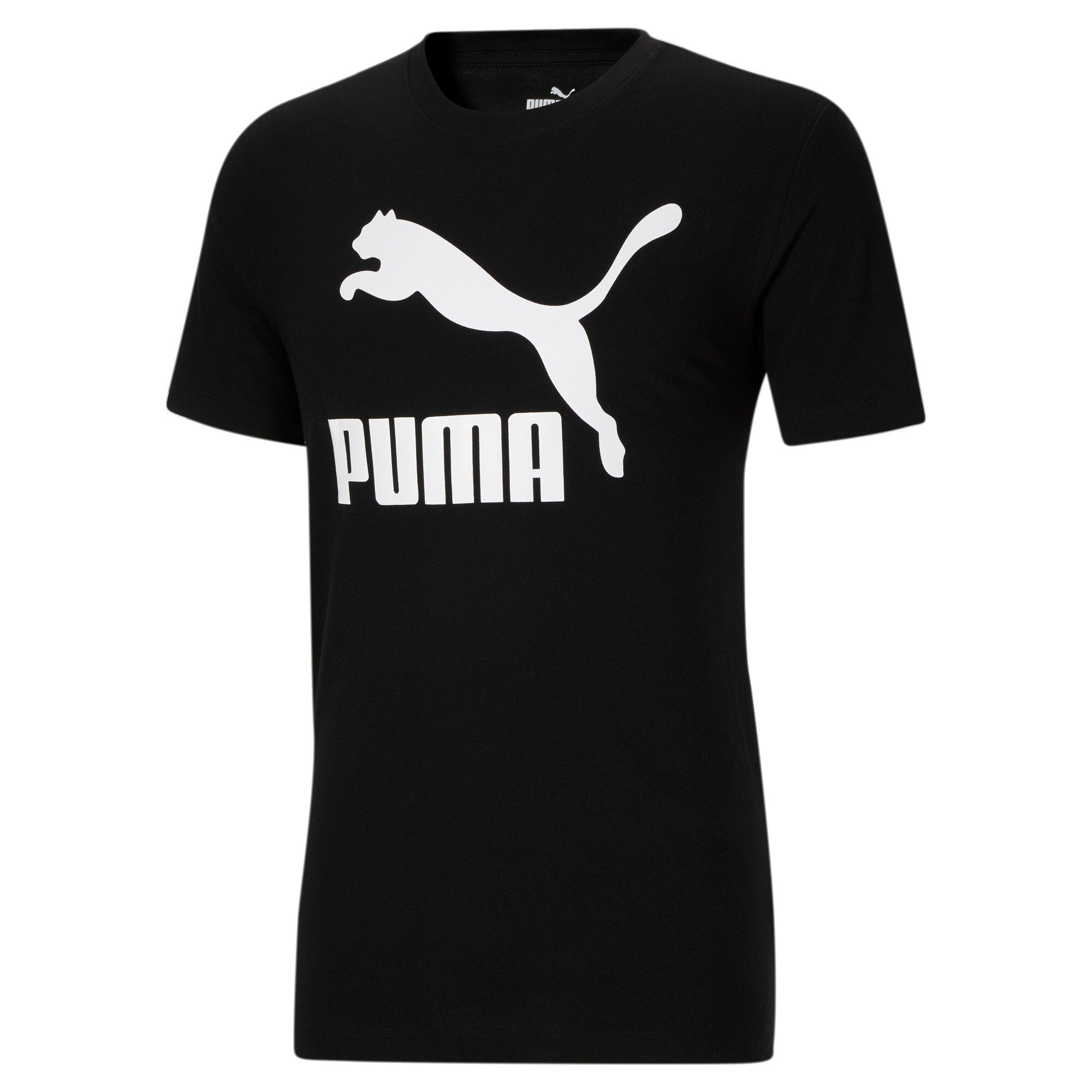 

Мужская классическая футболка с логотипом PUMA, черный/белый