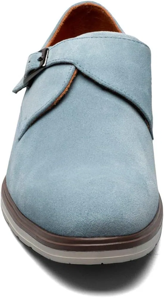 Туфли-монки Stacy Adams Taylen Monk Strap Monk Buckle Shoe, светло-голубой/светло-голубой — фото 4