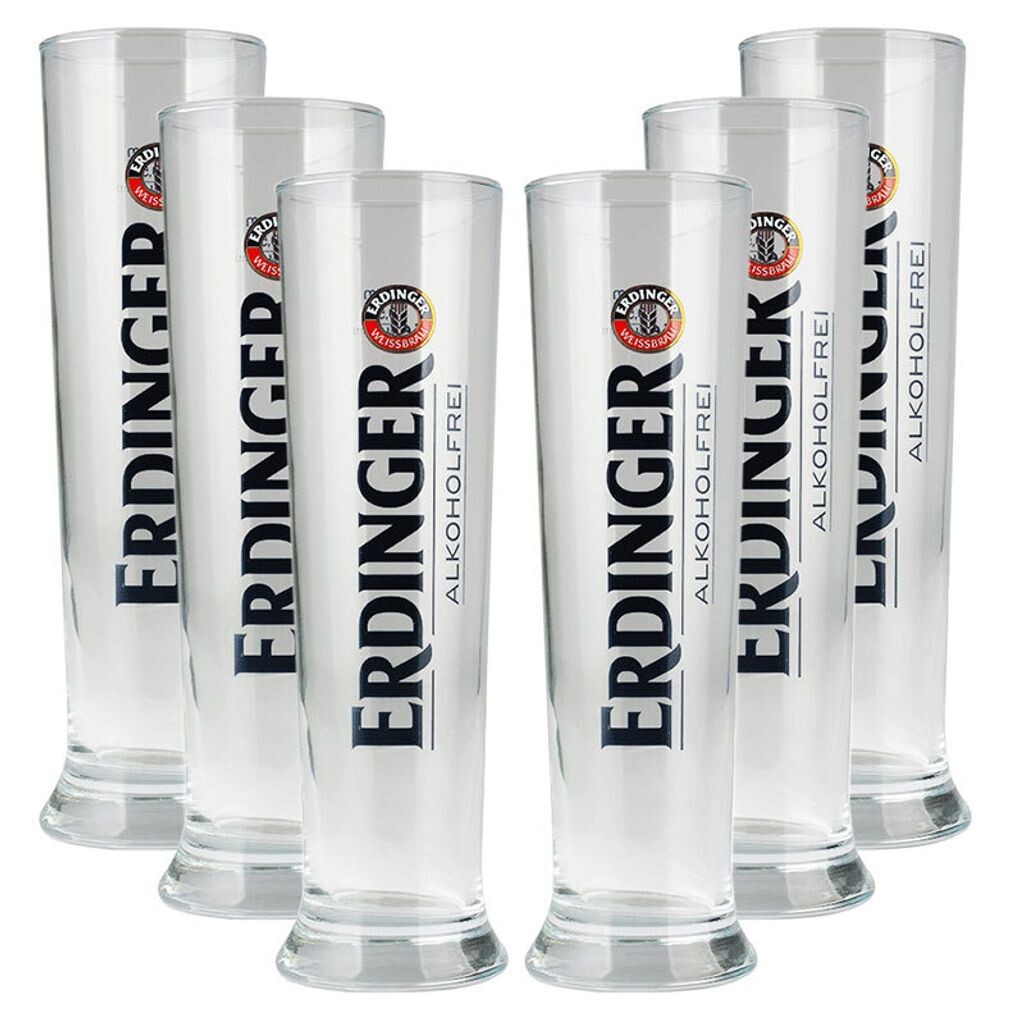 

6x стаканов для безалкогольного пшеничного пива Erdinger 0,5л ELG
