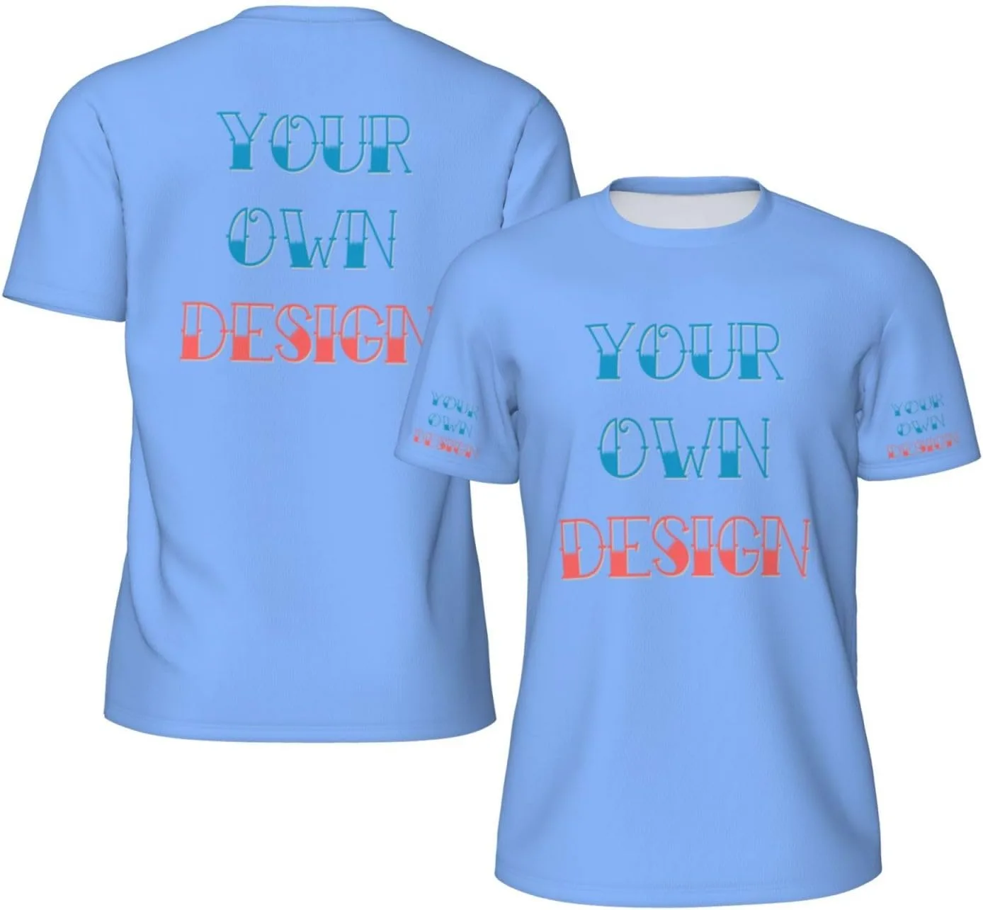 

Футболка Custom с принтом на 4 сторонах