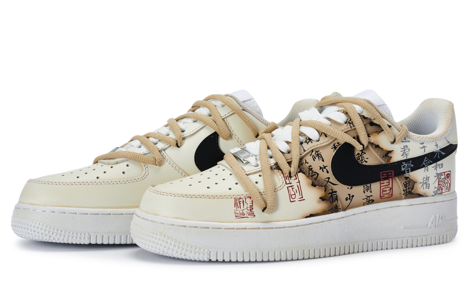 

Air Force 1 Скейтборд Кроссовки Мужские Низкие Коричневый Nike