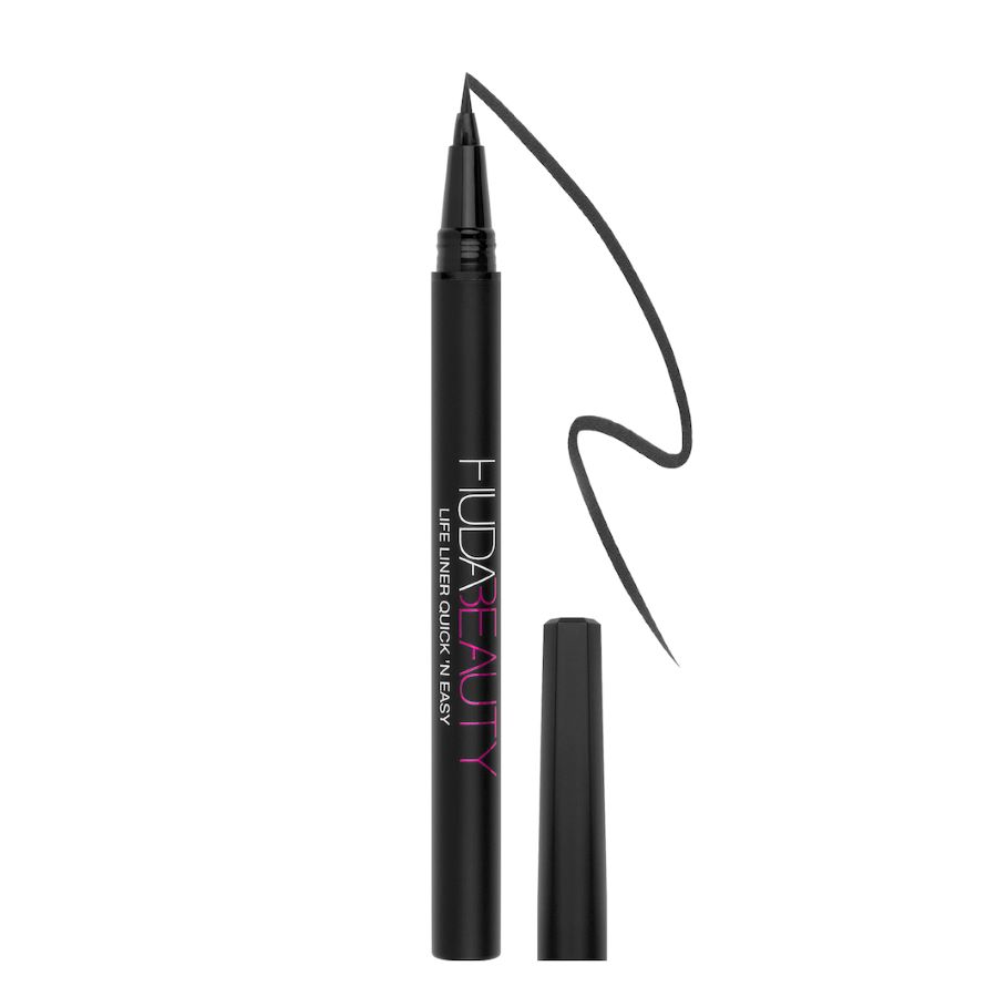 

Жидкая подводка для глаз life liner quick 'n easy precision liquid eyeliner Huda Beauty, цвет very vanta (extreme black), 1 мл