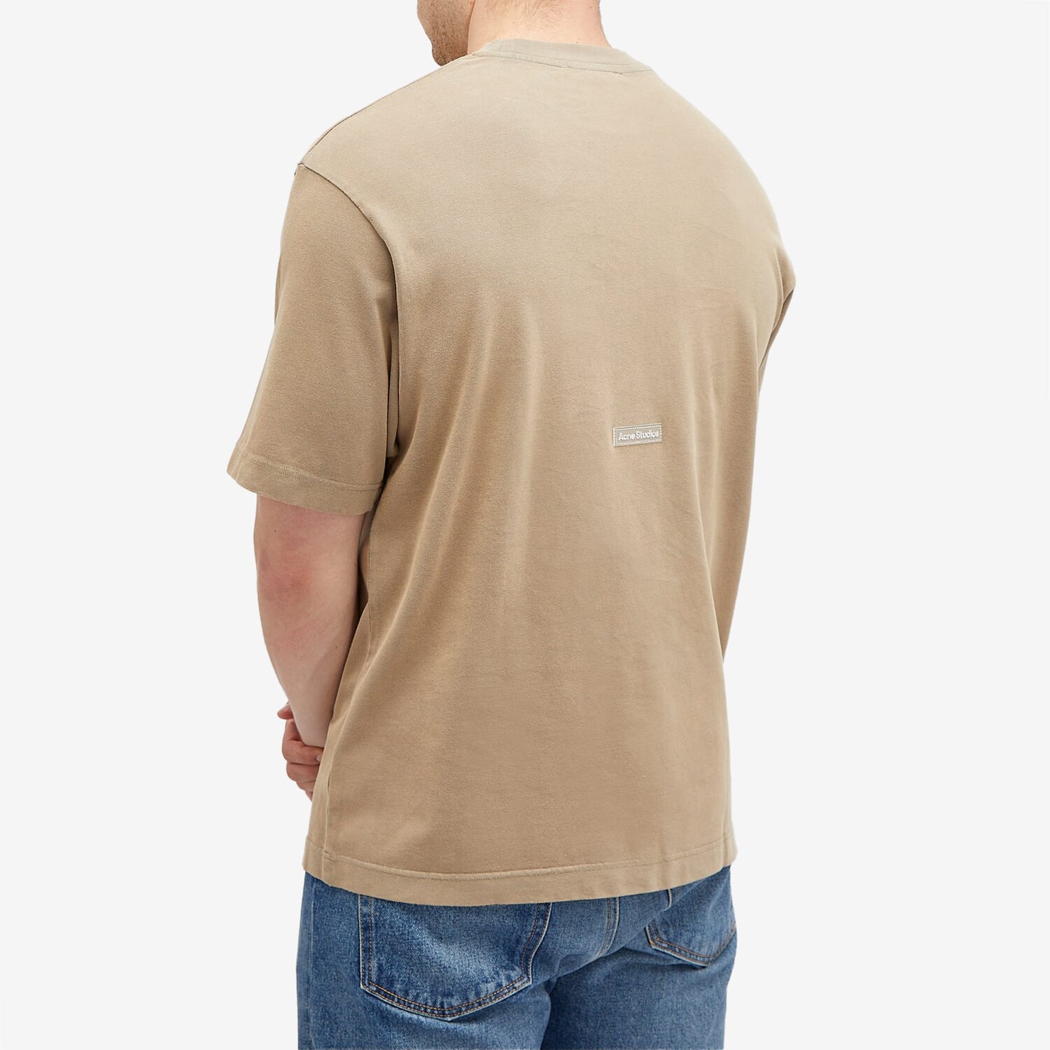 Футболка Acne Studios Exford Vintage T-Shirt, цвет Taupe Brown — фото 3