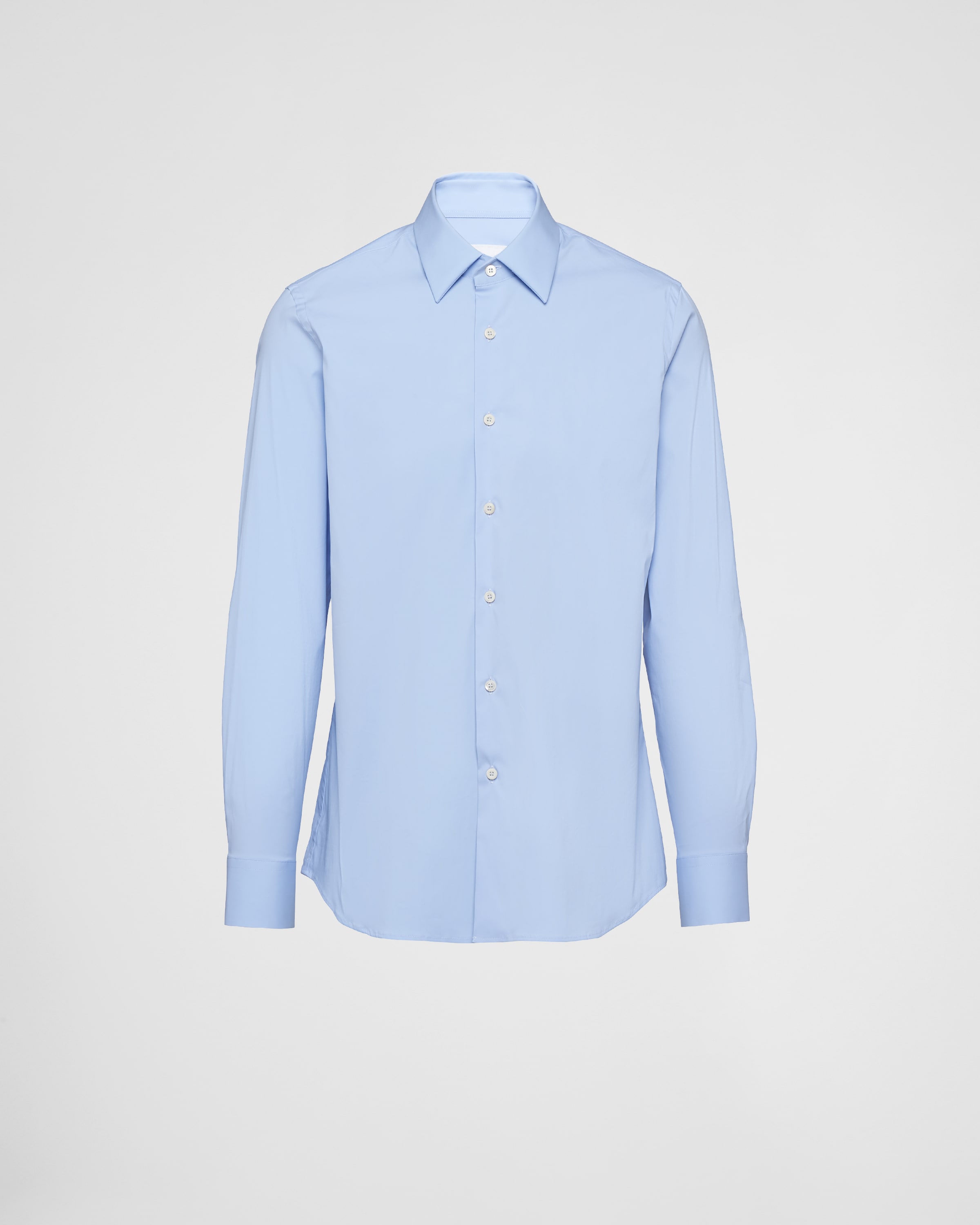 

Рубашка из стрейч-поплина Prada, голубой